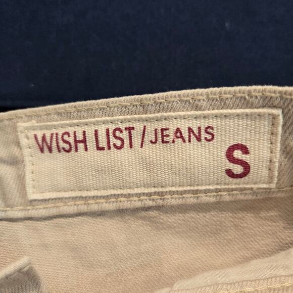 NWOT Wish List Long Denim Jean Y2K Maxi Skirt Beige Size S - Picture 5 of 9